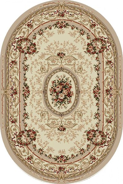 Lotos Oval Carpet Covorexpert 568-100, Various Sizes, Cream, 8 Mm Thread, Anti-Allergic, Living Room, Bedroom