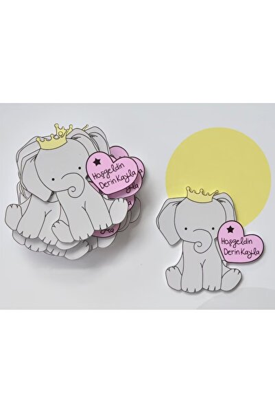 ELF REKLAM Newborn Magnet with Teddy Bear Figure 1 Year Old Magnet 10 Pieces