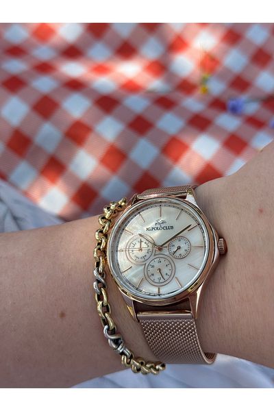 JG. Polo Club Jg.Polo Club Rose Gold Color Function Sport Steel Color Do Not Change Women's Watch