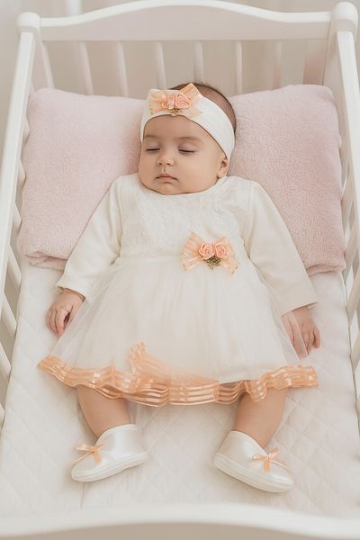 Cherub Baby Baby Girl Lace Mevlütluk Dress Newborn Clothes Set - Hospital Exit and Mevlütluk Set