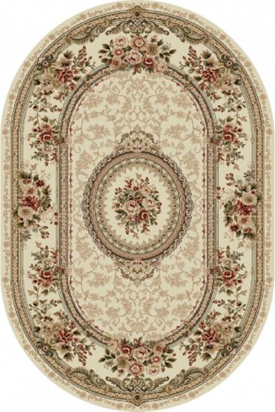 Lotos Oval Carpet Covorexpert 571-100, Various Sizes, Cream, 8 Mm Thread, Anti-Allergic, Living Room, Bedroom