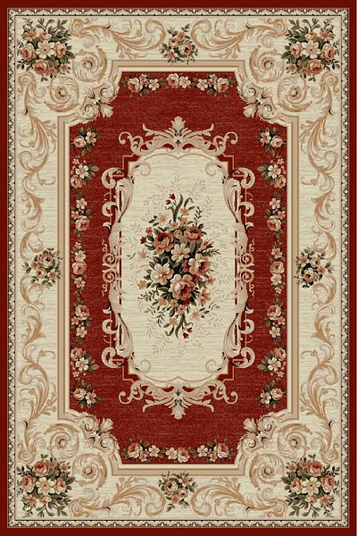 Covorexpert Carpet Lotos 535-210, 200 x 300 cm, Red, 8 mm thread, Anti-allergic, Living room, Bedroom