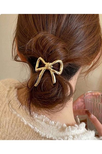 Be Best Women's Gold Color Bow Rubber Buckle Be128
