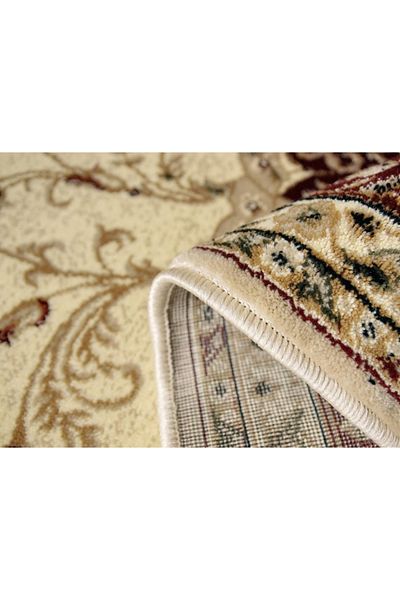 Lotos Carpet Covorexpert 523-120, Various Sizes, Cream, Red, 8 Mm Thread, Anti-Allergic, Living Room, Bedroom