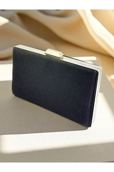 Biçanta Culoare neagră Waterway Model Satin Femei Rochie de Seara Geanta Nunta Logodna Absolvire