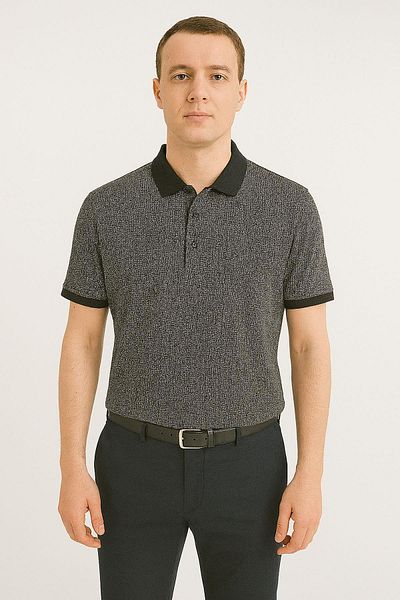 Ercan Classic Short Sleeve Pocket Men's T-Shirt with Large Size Collar 7346