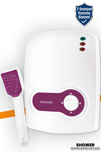 GOLDMASTER Shower 7000 Watt 7 Emniyetli Termostatlı Elektrikli Mutfak Banyo Şofbeni GM7938