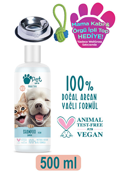 Pet Love Kediler Ve Köpekler Için Şampuan Okyanus 500 ml 100% Doğal Argan Yağlı