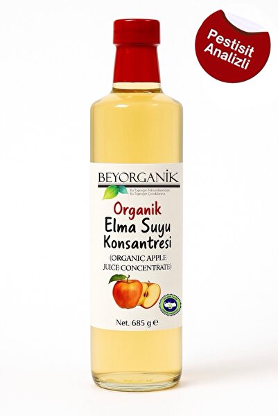 BEYORGANİK Organik Elma Suyu Konsantresi 685gr (PESTİSİT ANALİZLİ)