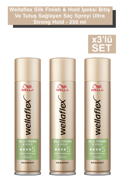 Wella Wellaflex Silk Finish & Hold İpeksi Bitiş Ve Tutuş Sağlayan Saç Spreyi ...