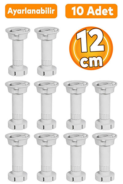 Badem10 Ayarlanabilir Dolap Mobilya Kanepe Tezgah Ayağı Yükseltme Yükseltici ...