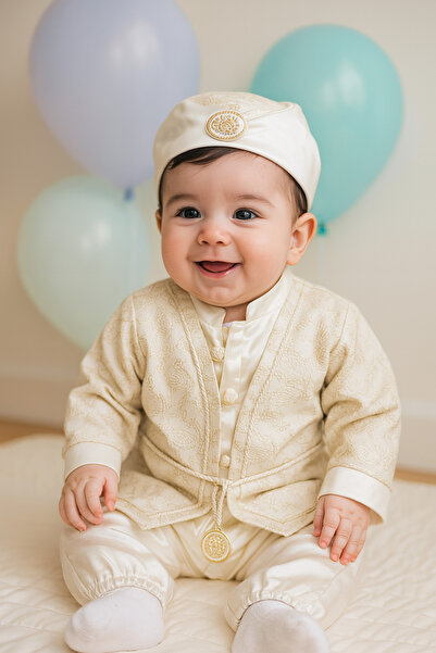 Cherub Baby Erkek Bebek Mevlütlük Şehzade Sünnetlik Sünnet Kıyafeti Erkek Çoc...