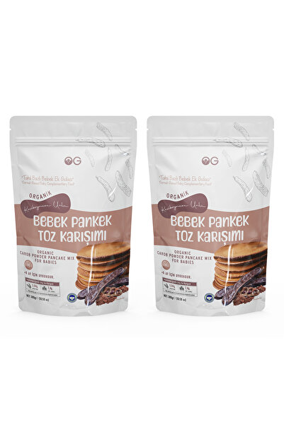 OG natural 2'li Organik Keçiboynuzu Unlu Bebek Pankek Toz Karışımı 300 Gr +8 Ay