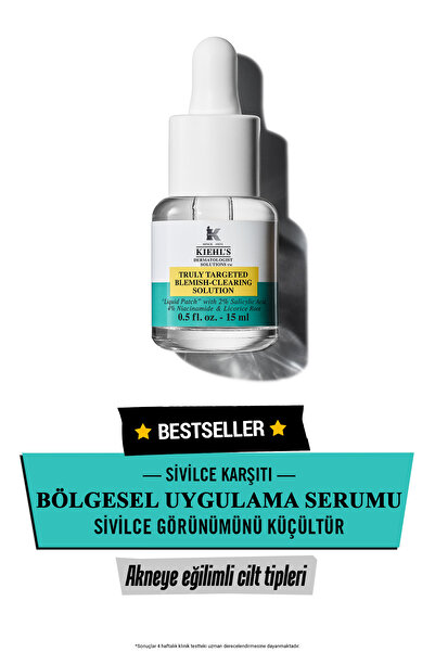 Kiehl's Truly Targeted Blemish-clearing Solution - Sivilce Karşıtı Serum 15 ml