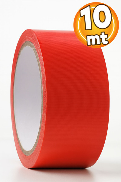 Badem10 Kırmızı Tamir İzolasyon Bandı 48 Mm X 10 Mt Genel Amaçlı Duct Tape Su...