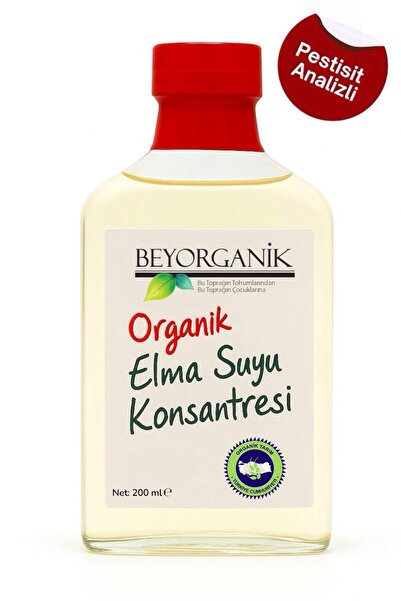 BEYORGANİK Organik Elma Suyu Konsantresi 200 ml (PESTİSİT ANALİZLİ)