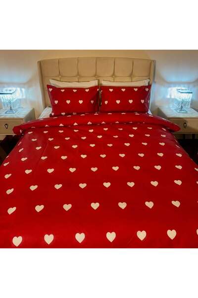 Faiend solmaya dayanıklı havageçiren lastikli çarşaflı Pamuklu Çift Kişilik Nevresim Takımı