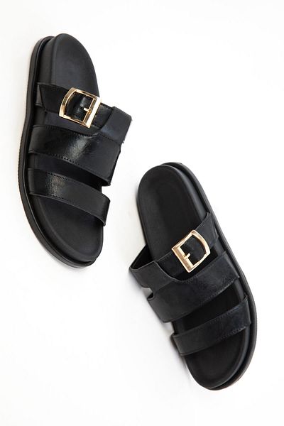 SOHO Black Women's Slippers 20752