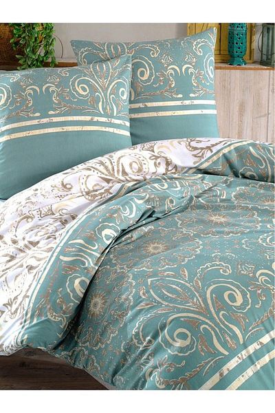 Faiend Double Cotton Duvet Cover Set - Fade Resistant and Elastic