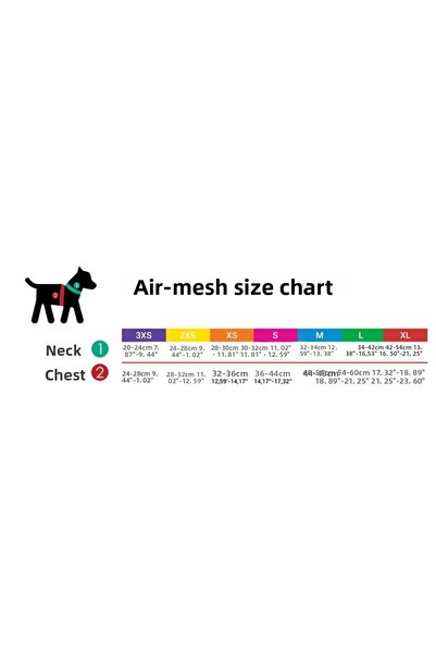 Tailpetz Airmesh الوردي طوق الصدر XSMALL
