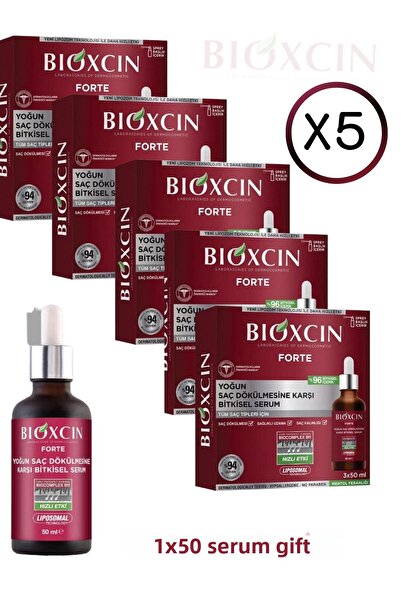Bioxcin Forte Intensive Anti-Hair Loss - Herbal Serum 3X50Ml + 1X50Ml