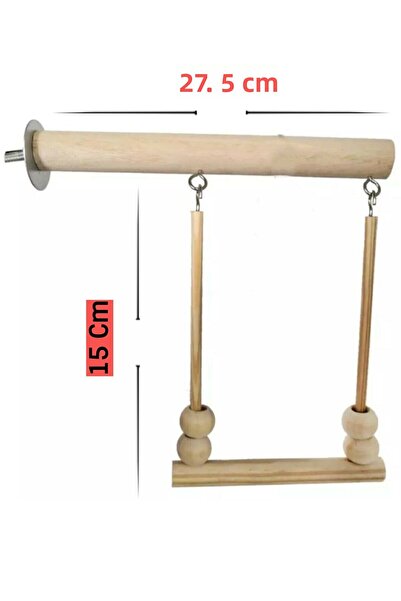 UniqBirdToys Uniq Bird Toys Wooden Swing with Screwed Perch (Large Size)