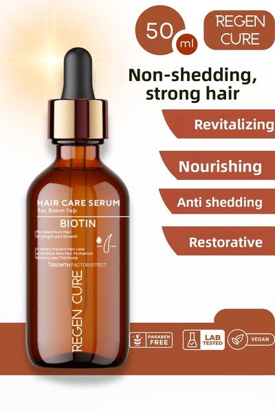 Regen Cure سيروم الشعر | تركيبة البيوتين الخاصة لعلاج تساقط الشعر وضعف الشعر