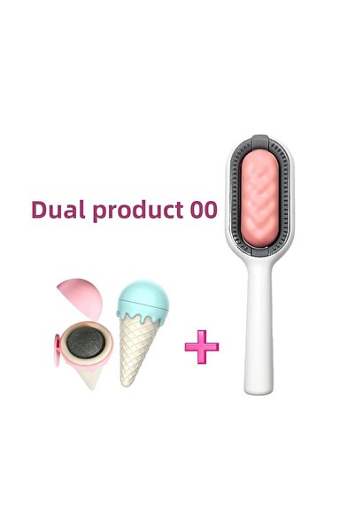 Dream Plus Ice Cream Catnip Cat Lick Ball and Wet Wipe Apparatus Feather Collection Tool Feather Dust Collector Comb