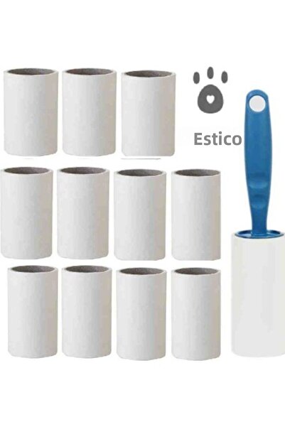 ESTİKO شريط جمع ريش إستيكو 60 ورقة 12 قطعة 720 ورقة مع مقبض هدية