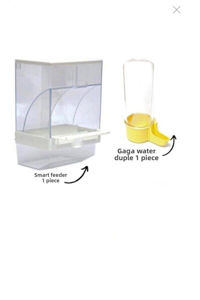 Ti-Sert Smart Feeding Bowl Beak Drinker for Cage Birds