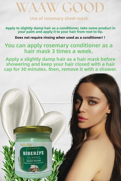 WAAW GOOD Rosemary Anti-Hair Loss and Hair Growth Promoting Hair Care Mask 210 ml 2-Piece Opportunity Set