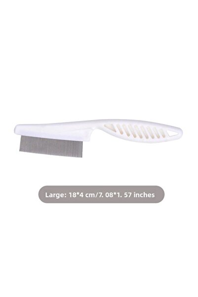 Choice Large G833B Flea Comb Dog Cat Hair Removal Brush Stainless Steel Dense Teeth Inline Comb Portable Pe