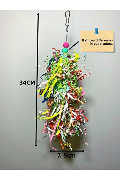 Ciko Kafes Bird Toy - Colorful Paper Shredding