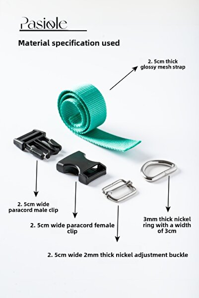 pasiole طوق كلب قوي قابل للتعديل - لوت