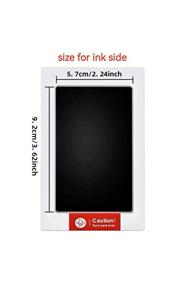 Choice مجموعة واحدة من وسادات حبر بصمات اليد والأقدام للأطفال باللون الأسود آ...