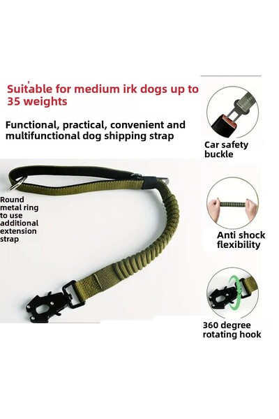 VSLT HANDMADE طوق مشي للكلاب مصنوع يدويًا ومتعدد الوظائف، مناسب للكلاب متوسطة...