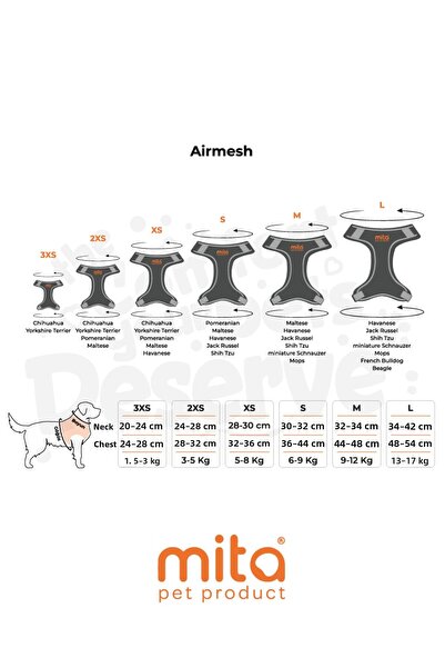 MITA Air Mesh Cat Dog Chest Collar Double Reflective, Anti-Sweat Collar