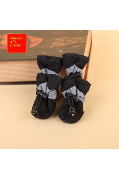 Choice XXL black 4pcs Water-Resistant Dog Shoes For Small Dogs - Protect Your...