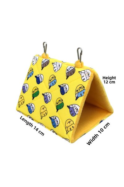 Kuş Arkadaşım Budgie Nest Sleeping Hammock Tent Yellow Mhbthmk09