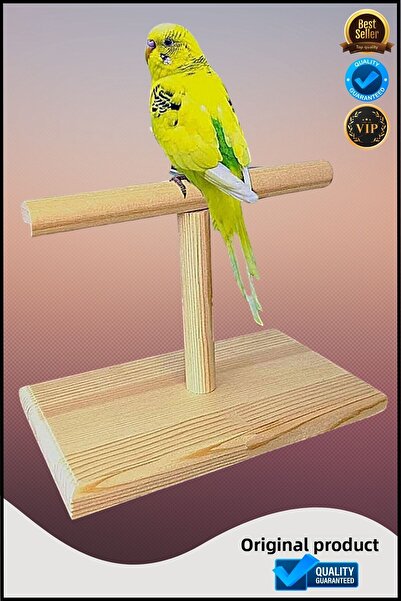 OverPazar Wooden Bird Training Perch