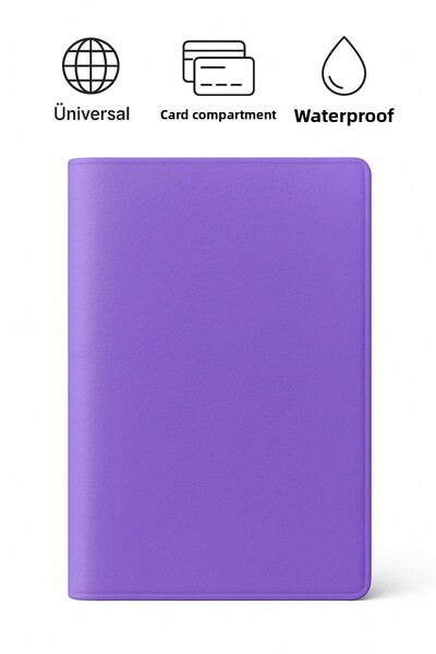 Gempo 2 τμχ Αδιάβροχη μωβ Vinlex Δερμάτινη θήκη διαβατηρίου Θήκη διαβατηρίου Θήκη διαβατηρίου Θήκη προστασίας διαβατηρίου