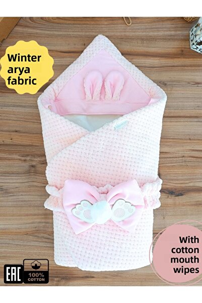 Tomuycuk Girl Boy Baby Blanket Winter 100% Cotton Outer Swaddle Newborn Hospital Outlet Cover