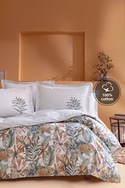 Yataş Amy Double Ranforce Duvet Cover Set - Orange