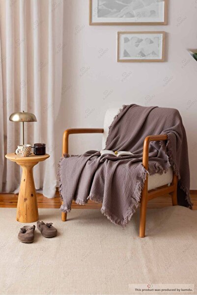 QURRY 100X200 cm Muslin 100% Cotton Tv Blanket, Multi-Purpose Muslin Blanket, Cotton Blanket