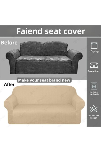 Faiend 3-Person Mink Elastic Ballet - Sofa and Sofa Cover