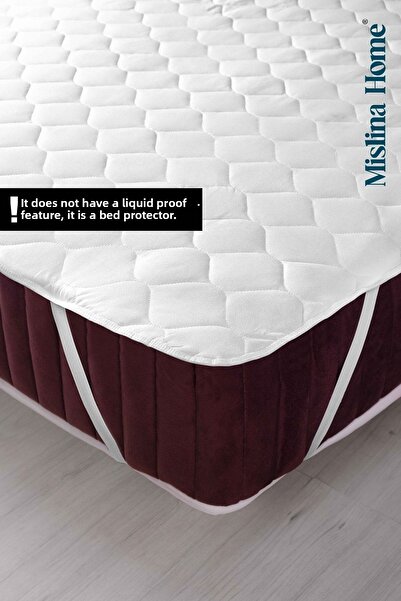 Mislina Home وسادة حماية مرتبة مزدوجة مبطنة صديقة للبيئة من Mislina مقاس 160x200