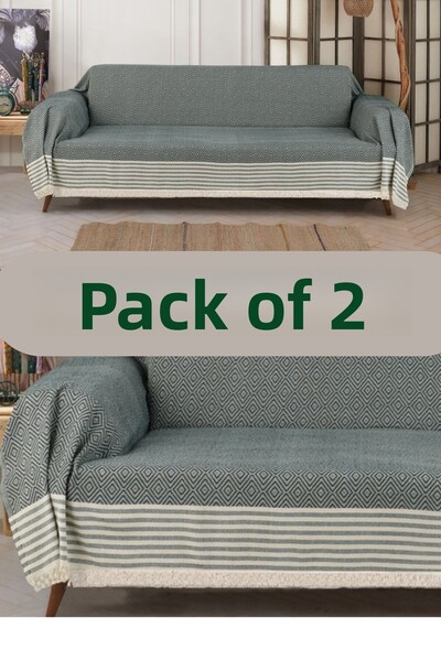 Miracolo Home Bumbac care acoperă brațele 310 cm fotoliu canapea husă canapea extensibilă cu franjuri în față design anti-alunecare multifuncțional