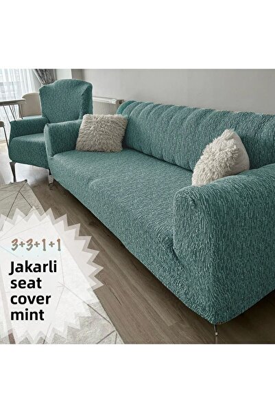 TUCHMALL Husa Canapea 3+3+1+1 Set Elastic Flexibil Lavabil Husa Canapea Pat