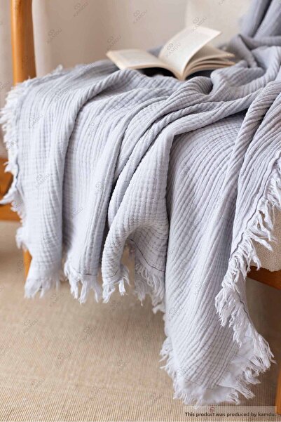 QURRY 100X200 cm Muslin 100% Cotton Tv Blanket, Multi-Purpose Muslin Blanket, Cotton Blanket