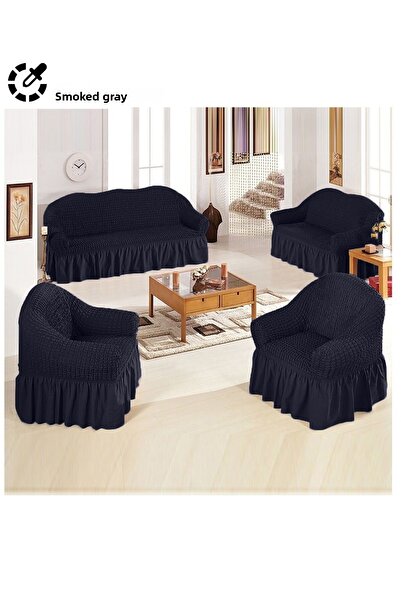 Evory Home مجموعة أغطية الأريكة المكونة من 4 قطع من 7 مقاعد (3+2+1+1) وواقي ا...